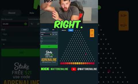 1000x Plinko!! 100$ dropping 50$ balls again #stake #stakecasino #mattdrenaline #777 #casino #plinko