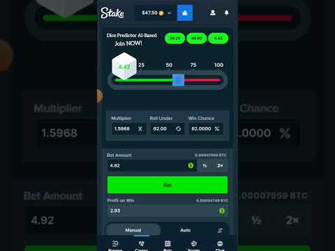 Best Stake Profit Dice Strategy Using Dice Predictor #stake #dice #casino