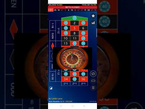 Roulette big win from 300 to 7500INR live Auto roulette session