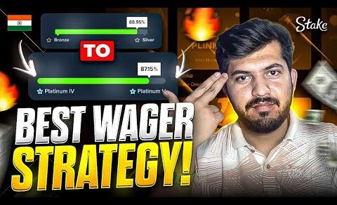 THE BEST LOW-RISK WAGER STRATEGY ON STAKE (BRONZE TO DIAMOND IN SECONDS !!)