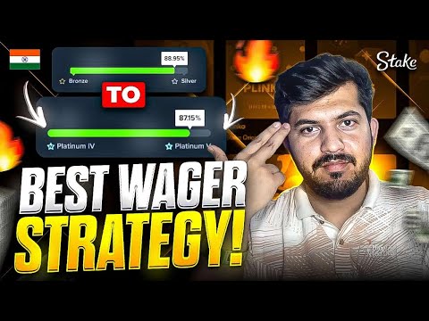 THE BEST LOW-RISK WAGER STRATEGY ON STAKE (BRONZE TO DIAMOND IN SECONDS !!)