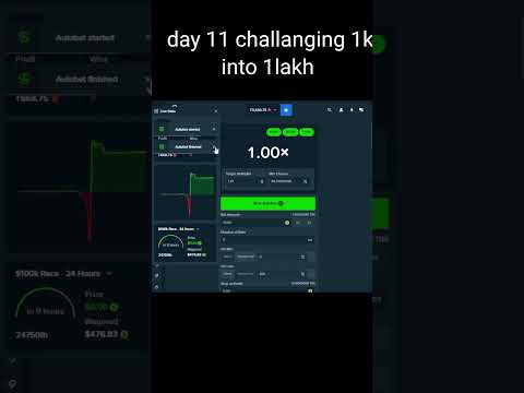 Day 11 challanging 1k into 1lakh in stake #cryptocurrency #stake #casino