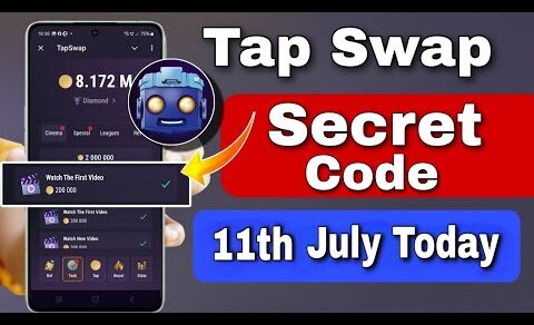 11 July Tapswap Code Today | Cryptocurrency worldwide news | 1st Video Code