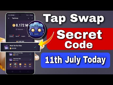 11 July Tapswap Code Today | Cryptocurrency worldwide news | 1st Video Code