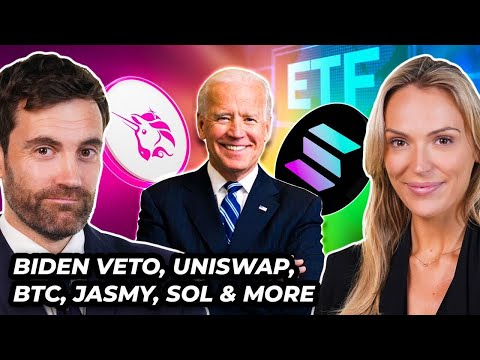 Crypto News: Biden Vetoes Bill, BTC, Solana ETF, JASMY & MORE!