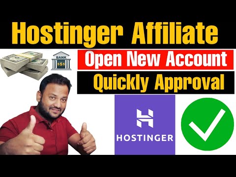 How to Make Hostinger Affiliate Account |Affiliate Marketing 2021|Work from Home, Affiliate Programs