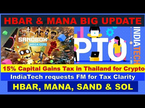 HBAR & MANA BIG Update | The SANDBOX Mega City | HBAR, MANA, SAND & SOL – Crypto World News in Hindi