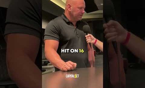 Degenerate Gambler Dana White On How He Wins At Blackjack😳