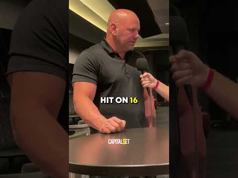 Degenerate Gambler Dana White On How He Wins At Blackjack😳