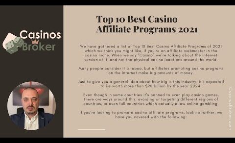 Top 10 Best Casino Affiliate Programs 2024