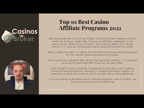 Top 10 Best Casino Affiliate Programs 2024