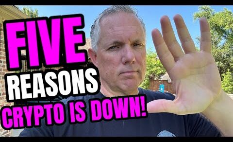 5 REASONS THE CRYPTO MARKET IS DOWN!  BREAKING CRYPTO NEWS! CRYPTO CRASH!