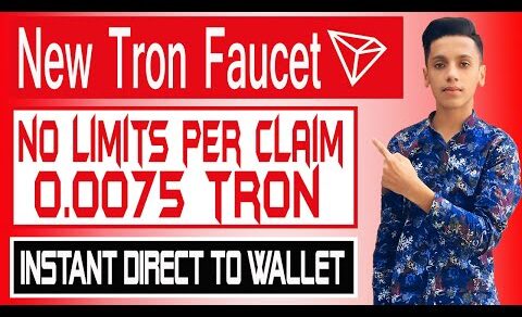 New High Paying Tron Faucet Per Claim 0.0075 Tron || Direct To Your Wallet || Live Withdraw Proof