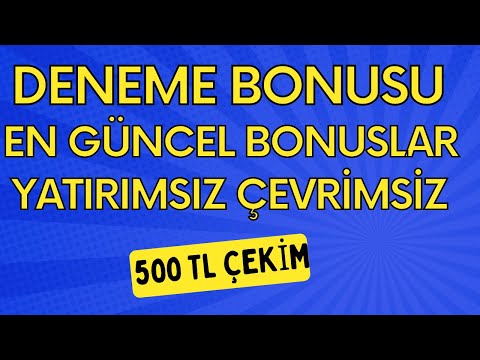 Deneme Bonusu Veren Bahis Siteleri – Yatırım Şartsız – Promo Kod: HAYDİBETGVNCASİNO – 50 Spin