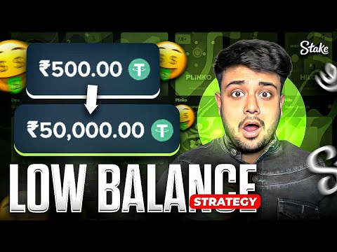 I TRIED BEST LOW-BALANCE STRATEGY ON STAKE !!!! Free $28 Welcome Bonus