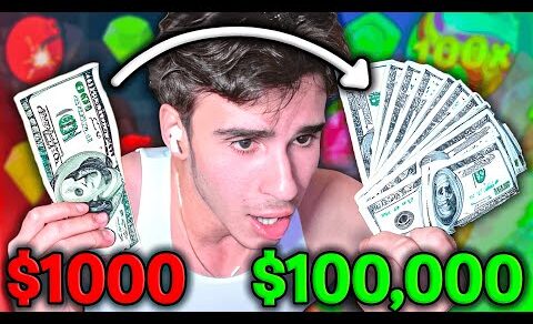 I TURNED $1000 INTO $100,000 IN 2 HOURS!!