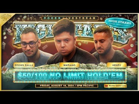 HIGH STAKES $50/100!! Mariano, Henry, Brown Balla & Suited Superman – Commentary by Charlie Wilmoth