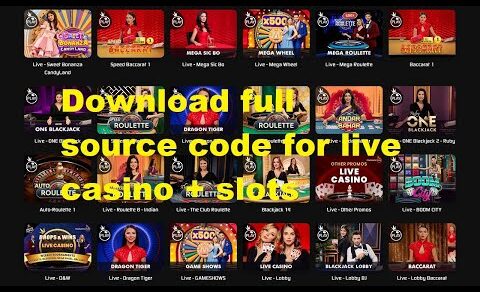 live casino + slots source code download – full source code