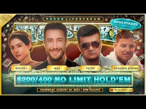 HIGH STAKES $200/400! Britney, Peter, Max, Brandon, Mariano, Ryan & Denis – Commentary by Stapes