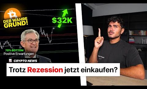 Bitcoin BOTTOM trotz Rezession? Warum das BULLISH ist erklärt!! | Crypto News