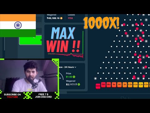 Indian 🇮🇳 Streamer Hitting 1000x on Plinko (Stake)! MAX WIN