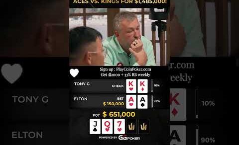 $1M4 POT : ACES VS KINGS – Poker Vlog