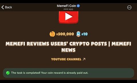 MemeFi Reviews User’s Crypto Posts | MemeFi News | MemeFi Video Code Today | 28 August