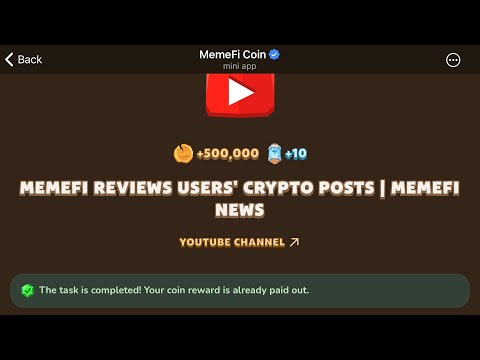 MemeFi Reviews User’s Crypto Posts | MemeFi News | MemeFi Video Code Today | 28 August