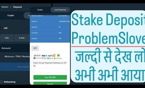 Stake INR deposit problem solved | stake Deposits Back