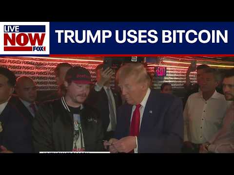 Bitcoin Bar: Trump meets with supporters and uses crypto currency for first time