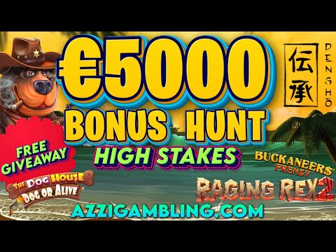 €5000 BONUS HUNT!! HIGH STAKES!!💥💥 & FREE GIVEAWAY!!🤑💰💪