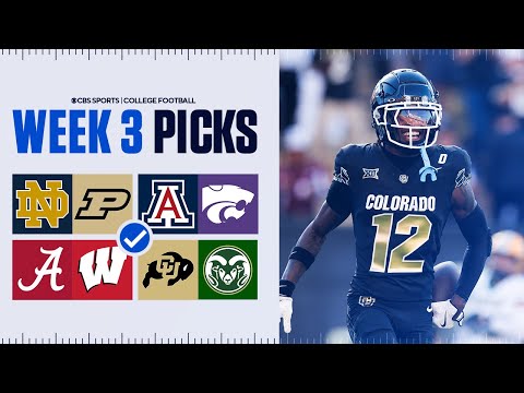 Picks for EVERY Top 25 game in College Football [Full Week 3 Predictions]