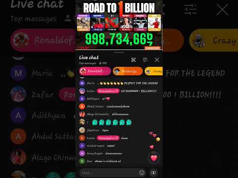 Road to l 1 Billion…Let’s break the  record together ❤️ l #Cristiano lonadlo #live watching videos