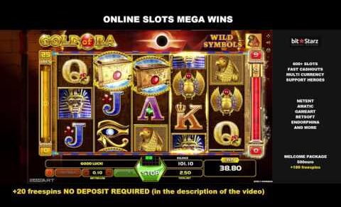 Gold of Ra x114 2,5$ Bet 285,90$ Big Win Online Slots GameArt BitStarz Online Casino