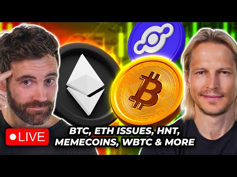 Crypto News: Bitcoin, ETH Issues, Macro, WBTC FUD, Memecoins, HNT & MORE!