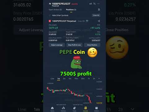 Pepe Coin 🥴 #pepe #pepecoin #trading #money #prediction #crypto #profit #cryptocurrency #shorts