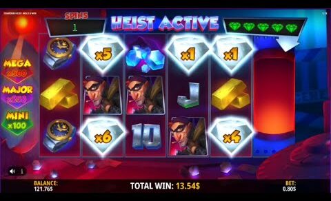 Casino Rocket Review – New iSoftbet Diamond Heist Slots Game –  Respins Bonus Feature