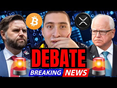 VP DEBATE CRYPTO LIVE!🔴BITCOIN, XRP, SHIBA INU COIN NEWS