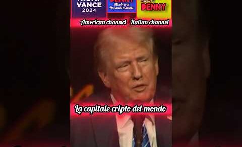 Donald Trump discorso su Bitcoin LEGGENDARIO