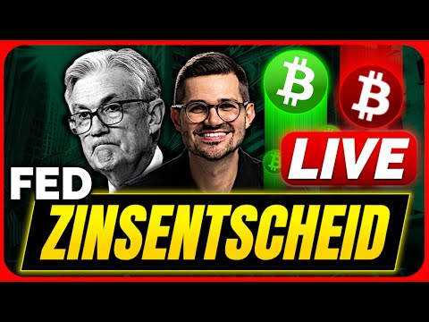 Krypto: Zinsentscheid live! Pump oder Dump? Auswirkung auf Bitcoin und Altcoins!