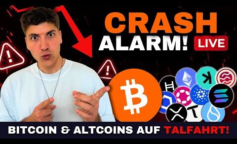 🔴 BITCOIN & KRYPTO CRASH LIVE: WIE TIEF GEHT’S NOCH? [NOTFALL-STREAM]