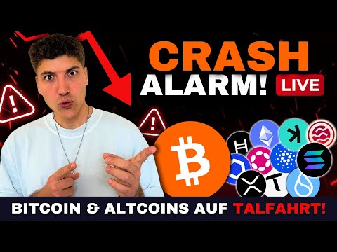 🔴 BITCOIN & KRYPTO CRASH LIVE: WIE TIEF GEHT’S NOCH? [NOTFALL-STREAM]